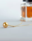 Golden south sea pearl pendant necklace set in 18k yellow gold