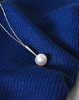 Akoya Pearl Pendant Necklace in 18K White Gold