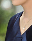 Akoya Pearl Pendant Necklace in 18K White Gold